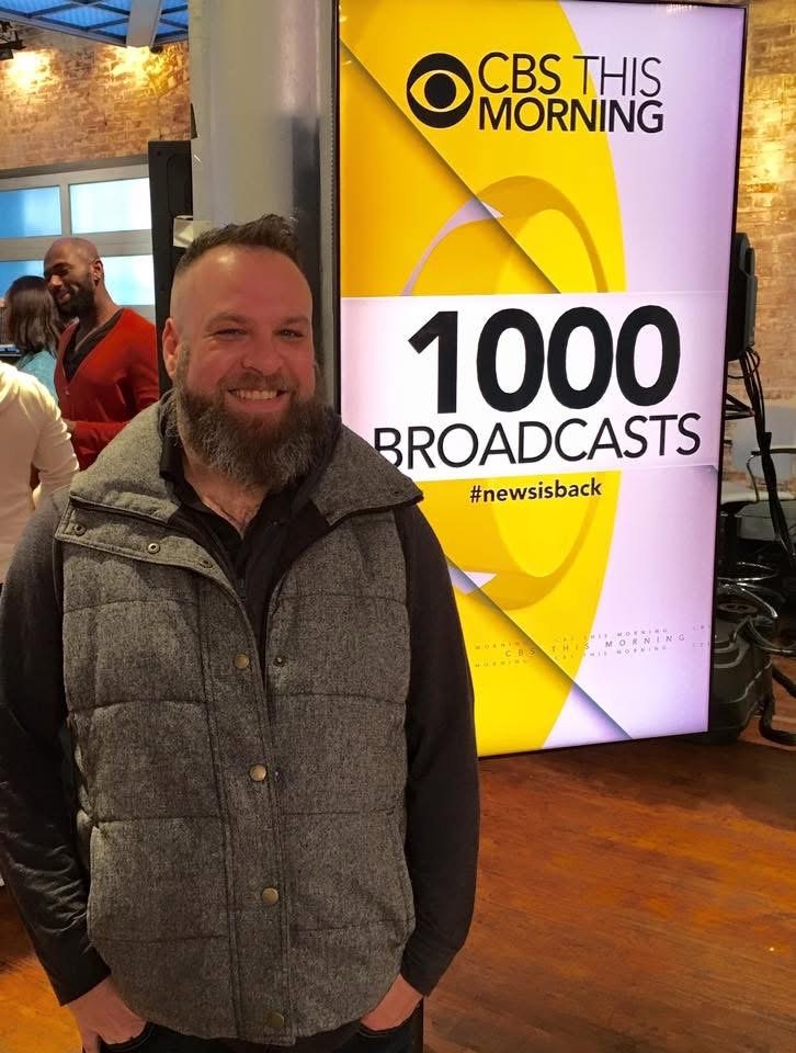 Ryan Morris at the CBS This Morning 1000 Broadcasts event